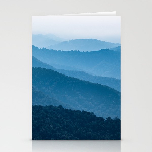 Blue mountains in Springbrook National Park, Queensland, Australia Stationery Cards