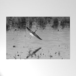 Dowitcher Flight with Shadow Welcome Mat
