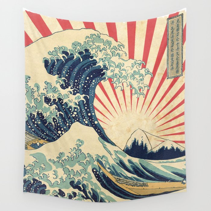 The Great Wave in Rio Wall Tapestry
