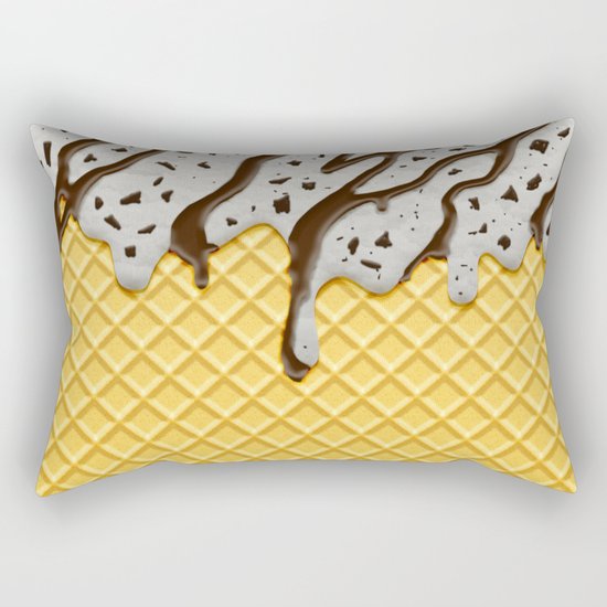 Cookie Ice Cream Rectangular Pillow