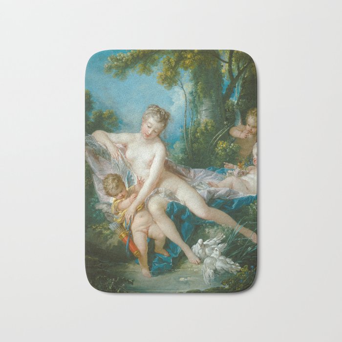 François Boucher "Venus Consoling Love" Bath Mat