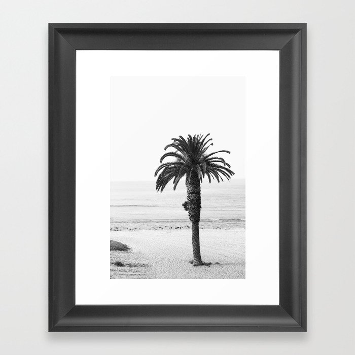 Malibu Palm Tree Framed Art Print