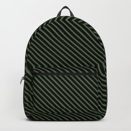 Kale and Black Stripe Backpack | Stripes, Oceanbeach, Graphicdesign, Stunningfashionstyle, Underwaterplant, Abstract, Digital, Shabbychic, Pattern, Kale 