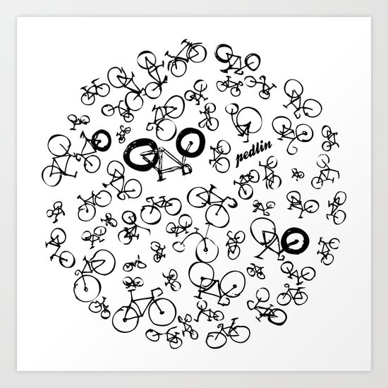Bicycle World Art Print