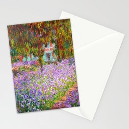 Claude Monet Irises In Monet's Garden At Giverny Stationery Card