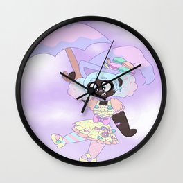 Macaron the Candy Witch Wall Clock