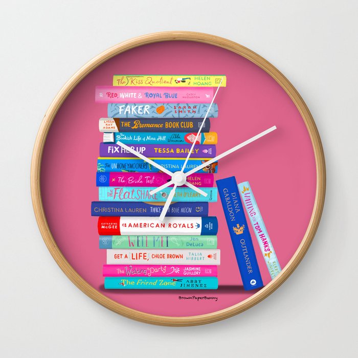 Romance Books Wall Clock