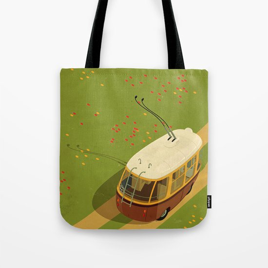 Trolley Rides The Field Tote Bag