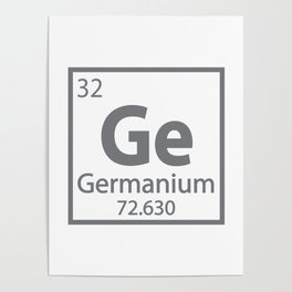 Germanium - Germany Science Periodic Table Poster