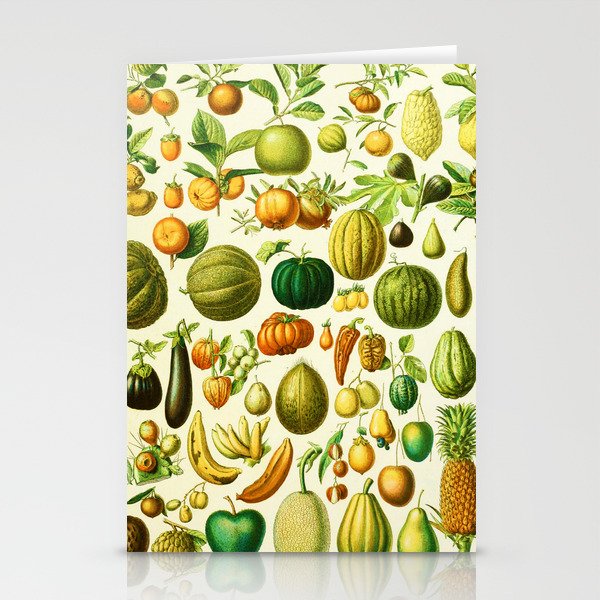 Adolphe Millot "Fruits" 2. Stationery Cards
