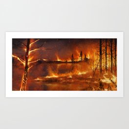 Lighting the Night Art Print