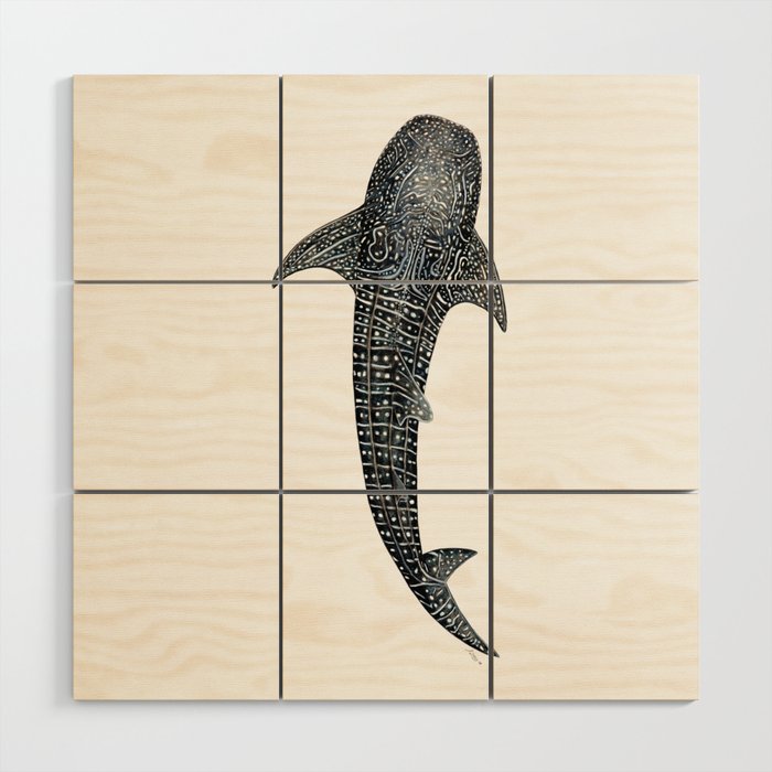 Whale shark for divers, shark lovers and fishermen Wood Wall Art
