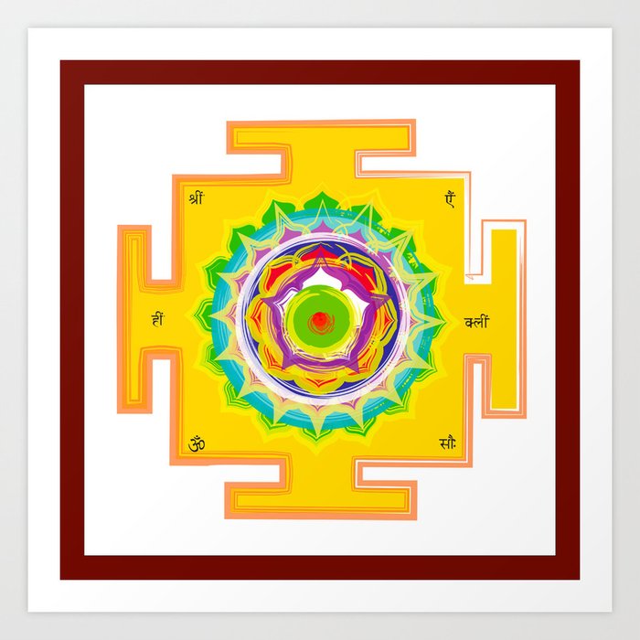 Love Yantra Art Print by madurika