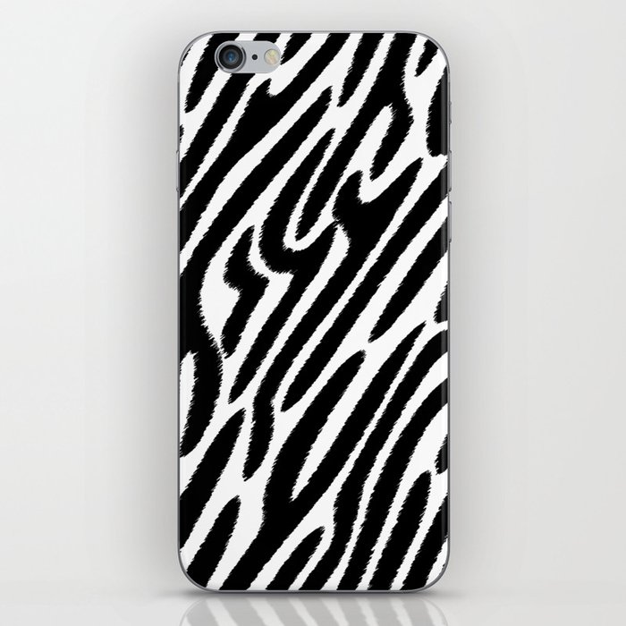 Zebra Stripes Scribble iPhone Skin