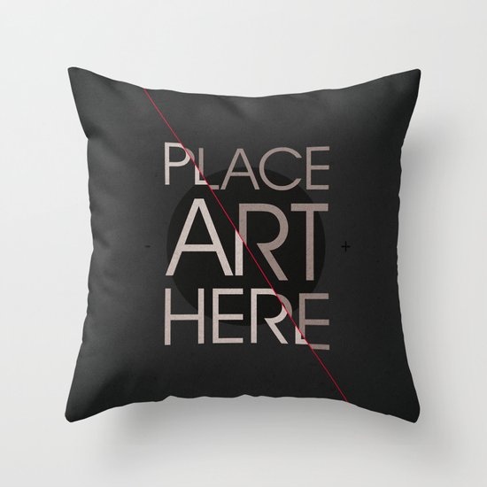 The Art Placeholder Throw Pillow