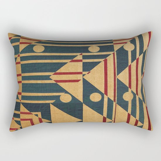 Birds in Row Rectangular Pillow