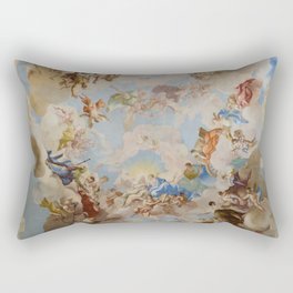 Ceiling Fresco Altenburg Abbey Mural Baroque Painting - The Harmony of Religion and Science Rectangular Pillow
