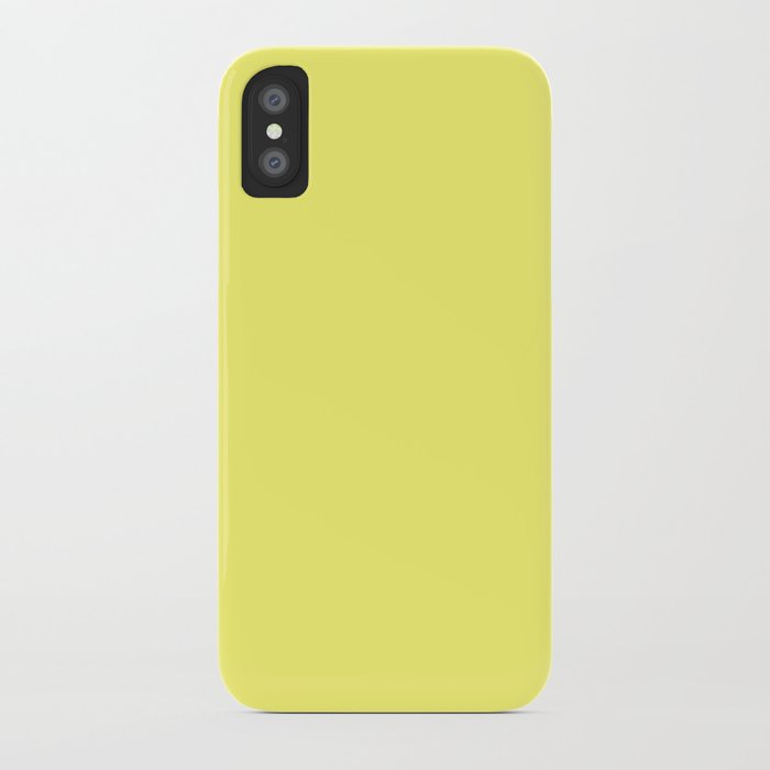 Download From The Crayon Box - Laser Lemon Yellow - Bright Yellow Solid Color iPhone Case by simplysolids ...