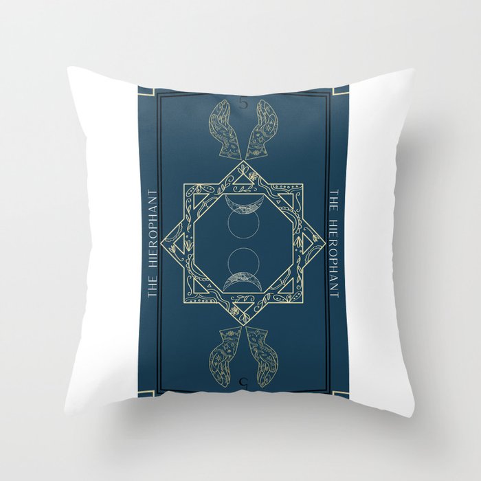 The Hierophant (BluOsiris.5) Throw Pillow