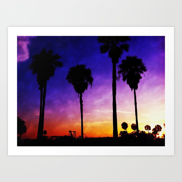 Purple Sunset Art Print