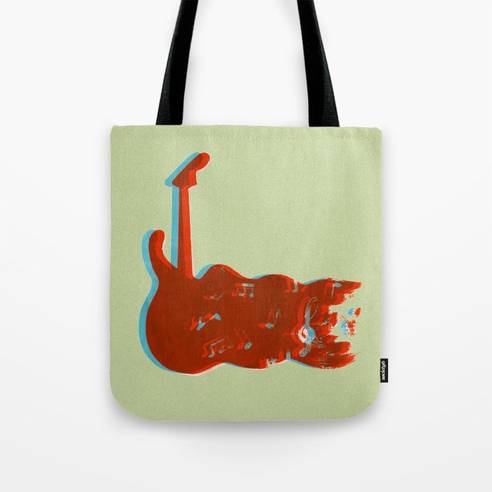 Silkscreen Guitar Print Tote Bag By Ulyanaandreeva Silkscreen Guitar Print Tote Bag By Ulyanaandreeva