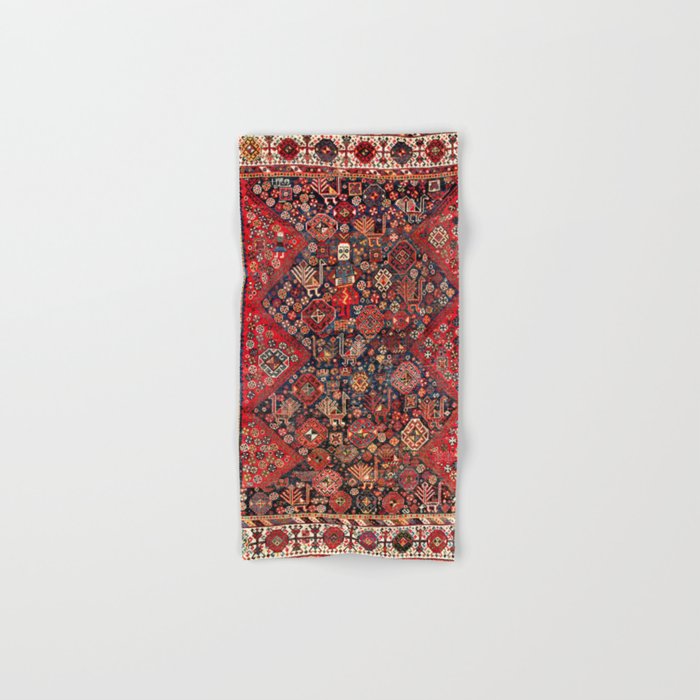 Qashqa’i Fars Southwest Persian Nomad Rug Print Hand & Bath Towel