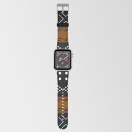 African Bogolan Pattern Mud Cloth Design Apple Watch Band