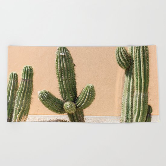 Pastel Cactus II Beach Towel