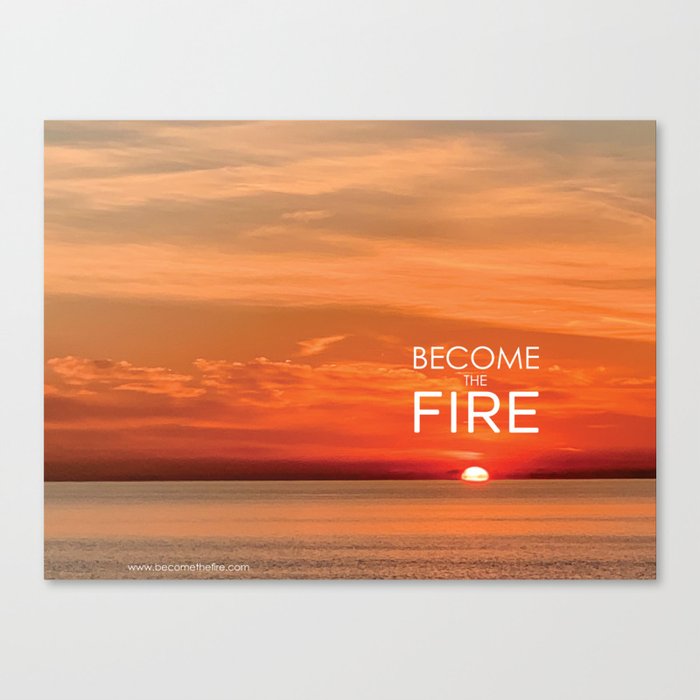 Become the Fire Mug 1 Canvas Print