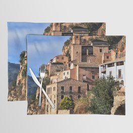 Spain Photography - Castell De Miravet In The Sunset Placemat