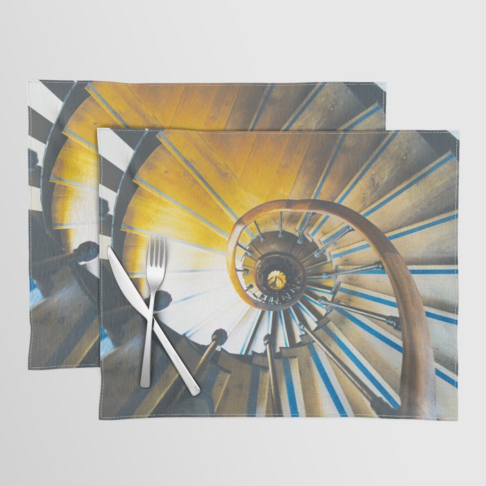 Spiral staircase of Arc de Triomphe in Paris Placemat