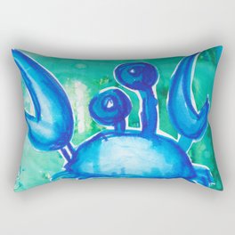 Blue Crab Rectangular Pillow