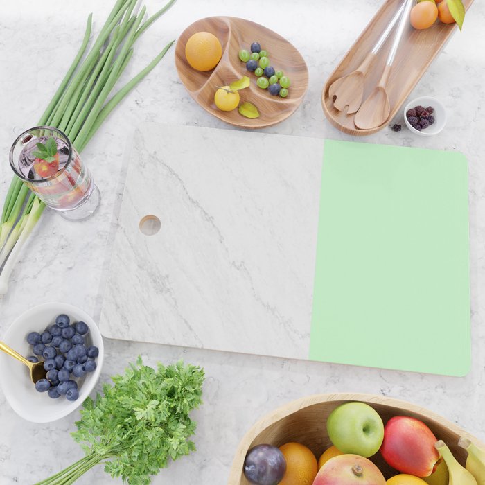 Marble And Mint Cutting Board