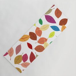 coloured leaves Yoga Mat
