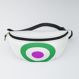 Green and Purple Mod - Retro Target Fanny Pack