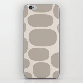 Modernist Spots 252 Linen White and Beige iPhone Skin