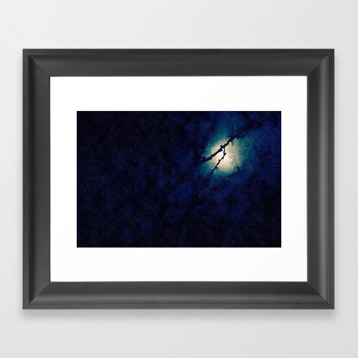 By the Light of the Silvery Moon Framed Art Print