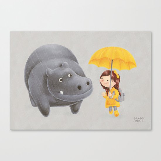 Rain Drops Canvas Print