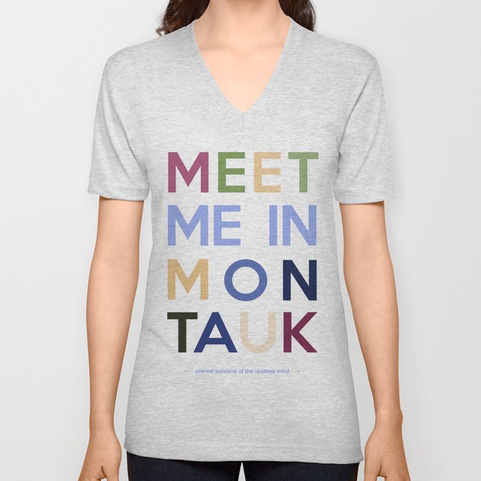 Meet Me In Montauk V Neck T Shirt