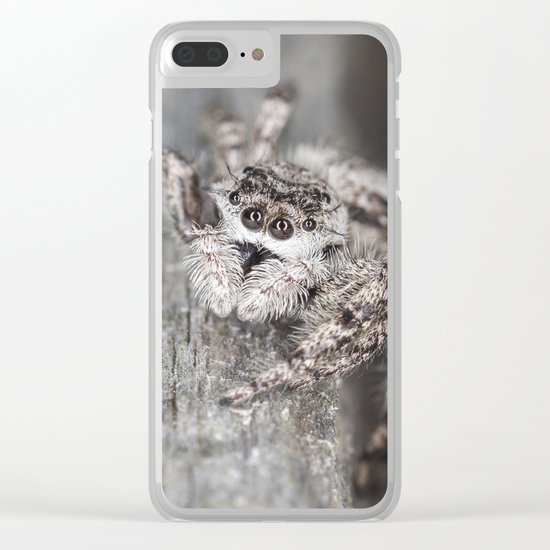 Jumping Spider Clear iPhone Case
