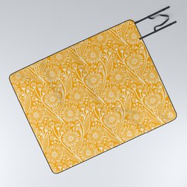 Saffron Coneflowers Picnic Blanket