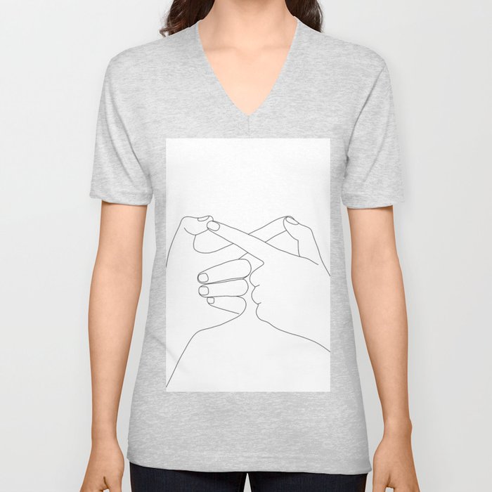 Together Forever V Neck T Shirt