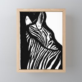 Zebra Framed Mini Art Print