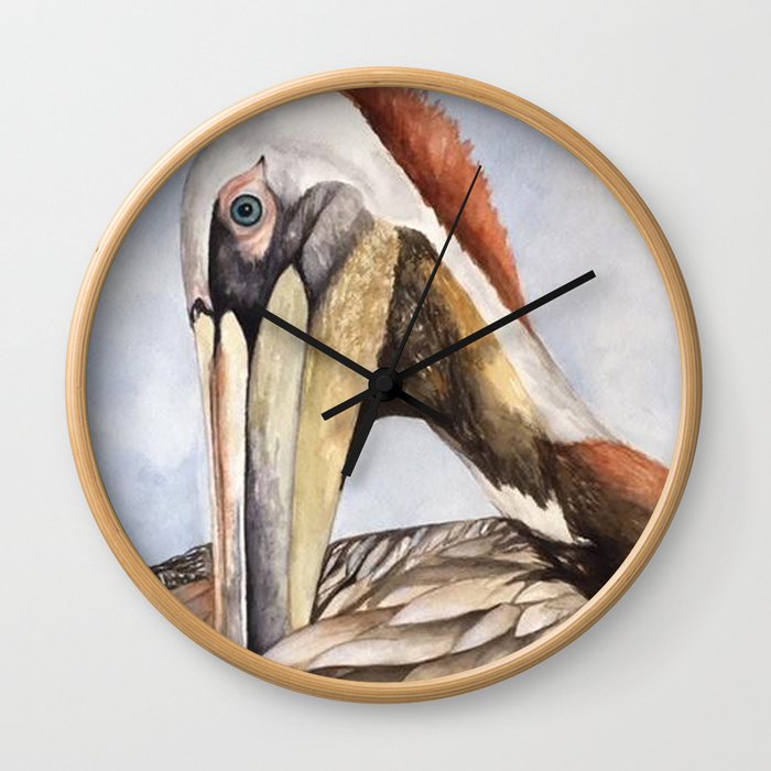 Fluffing My Feathers Wall Clock