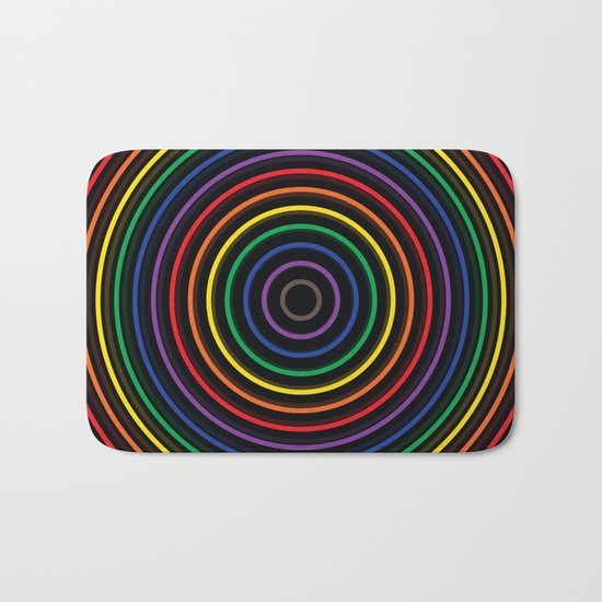 Colorful circle Bath Mat