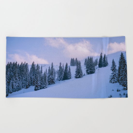 The Winter Woods Beach Towel