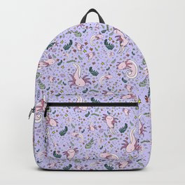 Axolotl Pattern Backpack