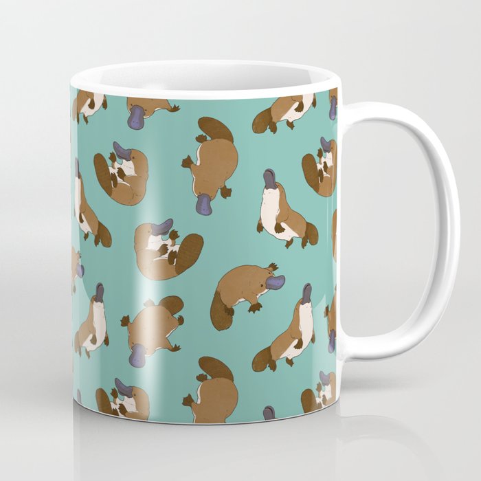  All-Over Adorable Platypus Print Coffee Mug