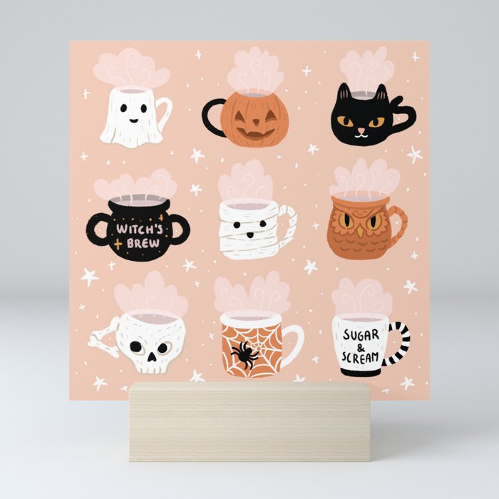 Spooky Mugs Mini Art Print