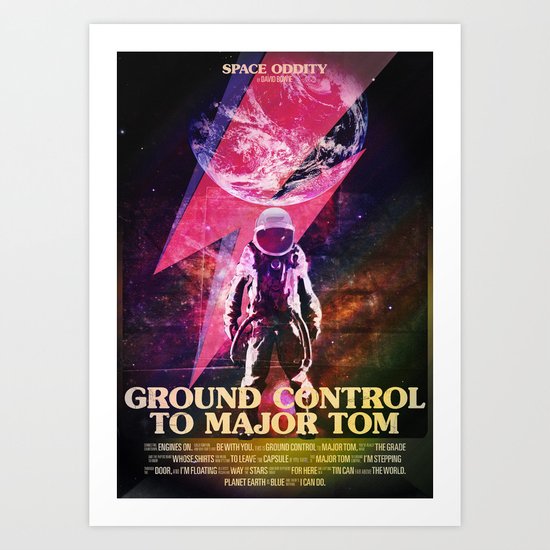 Space Oddity Art Print
